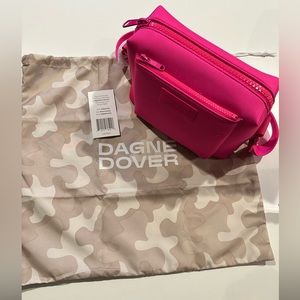 Dagne Dover Micah Neoprene Crossbody Bag in Hottest Pink; NWT; SS23 Ltd Edition